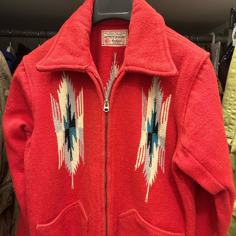 Rare find 50-60s Chimayo jacket wool blanket crop jacket